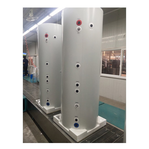 Vertikal typ rostfritt stål varmvattenförvarare 