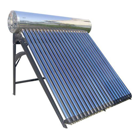 Kinesiskt lågpriskostnad Solenergisystemprojekt Huvudfold vakuumrör med olika typer av reservdelar Fäste Vattentank Varmvattenberedare