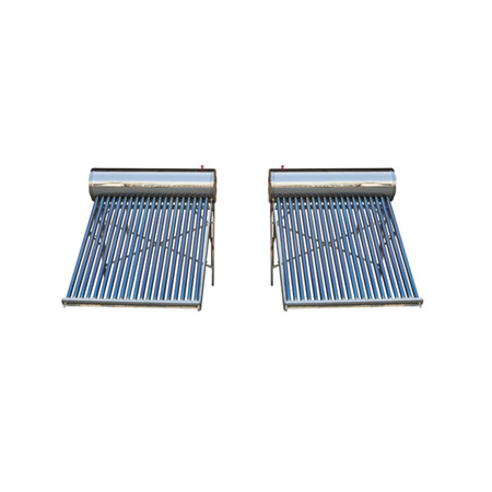 Flat Plate Solar Thermal Collector Panel med 0,4 mm selektiv svart kromabsorberande beläggning