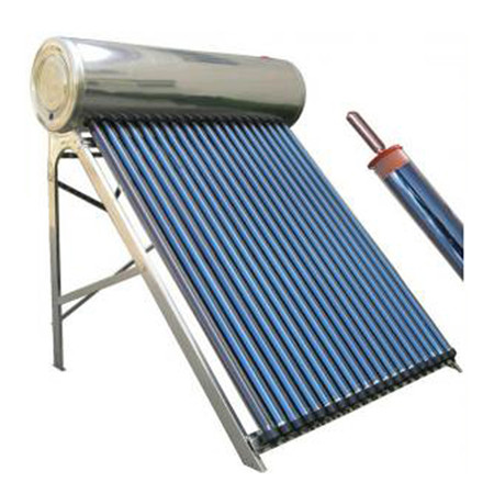 2m2 Blåbelagda platta paneler på taket Solenergi Varmvattenberedare